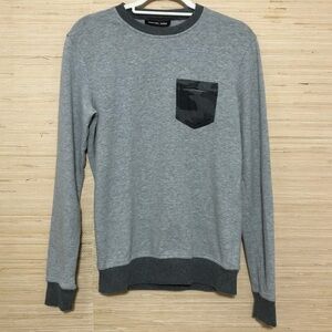 Michael Kors Men’s Gray Camo Pocket Crewneck Sweatshirt XS